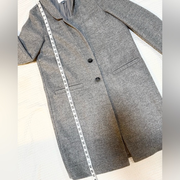 OLD NAVY, “Long Wool Relax Car Coat” WM’S SZ-L Wool, “Grey” - Picture 6 of 14